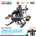 Cool helicopter fx070c big 2.4g 4ch flybarless remote control helicopter with gyro for sale CE/ROHS/FCC/ASTM certificate